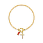 12 Birthstone Cross Bracelet: Faith-Driven Identity & Timeless Devotion