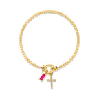 12 Birthstone Cross Bracelet: Faith-Driven Identity & Timeless Devotion