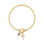12 Birthstone Cross Bracelet: Faith-Driven Identity & Timeless Devotion