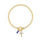12 Birthstone Cross Bracelet: Faith-Driven Identity & Timeless Devotion