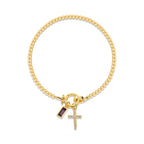 12 Birthstone Cross Bracelet: Faith-Driven Identity & Timeless Devotion