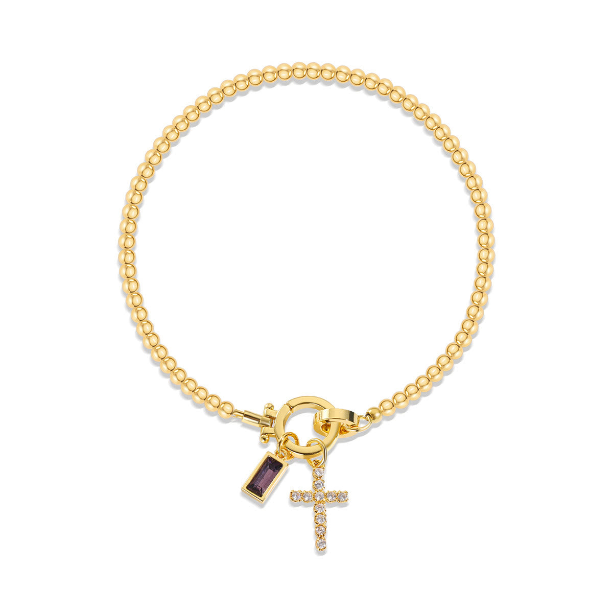 12 Birthstone Cross Bracelet: Faith-Driven Identity & Timeless Devotion