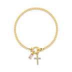 12 Birthstone Cross Bracelet: Faith-Driven Identity & Timeless Devotion
