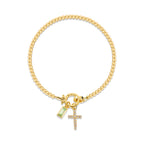 12 Birthstone Cross Bracelet: Faith-Driven Identity & Timeless Devotion