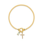 12 Birthstone Cross Bracelet: Faith-Driven Identity & Timeless Devotion