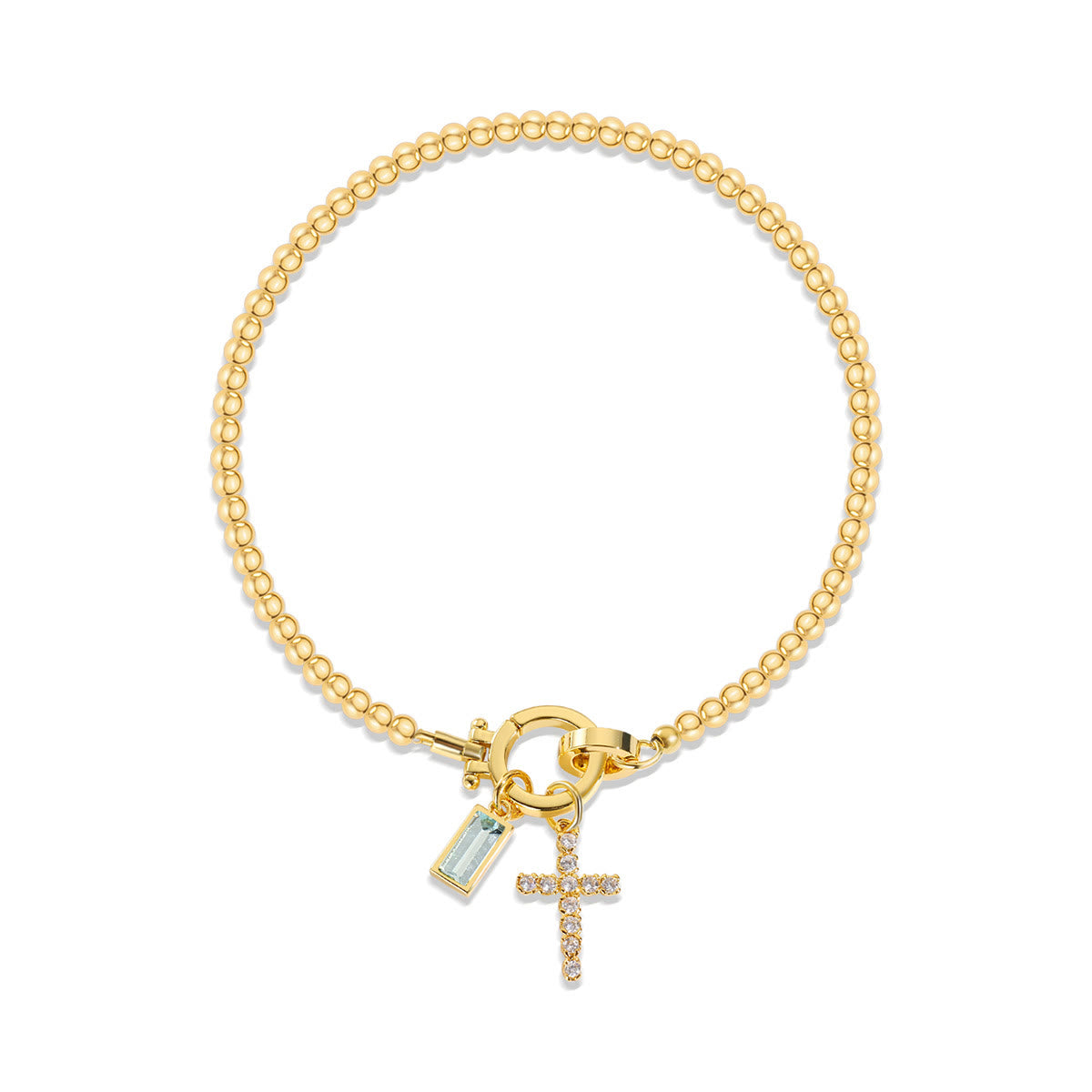 12 Birthstone Cross Bracelet: Faith-Driven Identity & Timeless Devotion