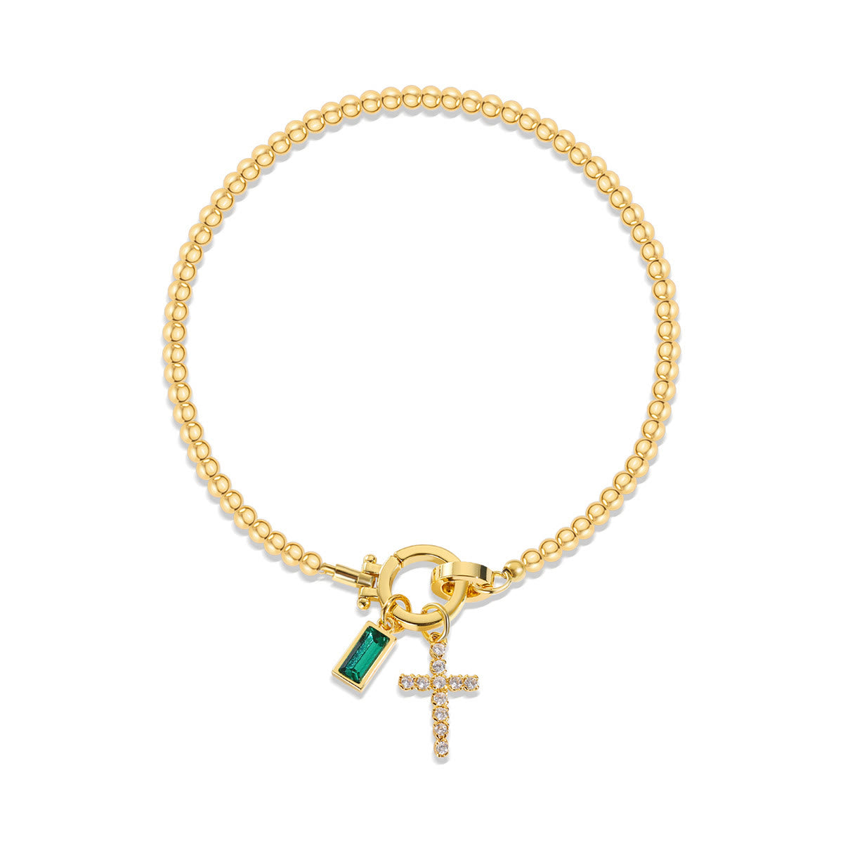 12 Birthstone Cross Bracelet: Faith-Driven Identity & Timeless Devotion