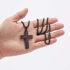 Baseball Stitch Cross Necklace: Athletic Devotion & Inspirational Quote