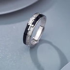 Cross Faith Ring: Peace, Love & Timeless Devotion