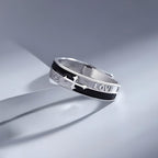 Cross Faith Ring: Peace, Love & Timeless Devotion