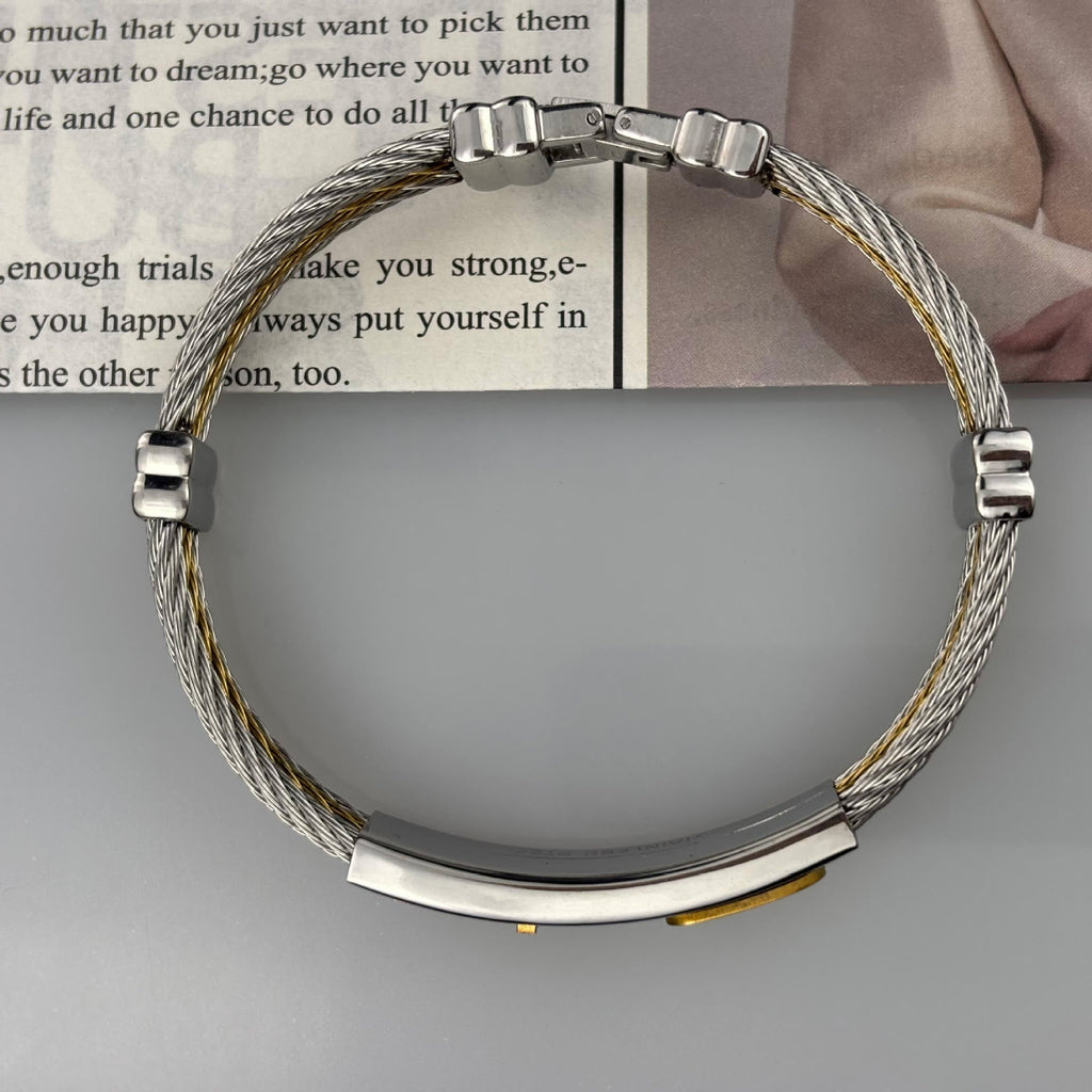 Multicolor Cross Cable Bracelet: Faith-Driven Style & Enduring Devotion