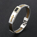 Multicolor Cross Cable Bracelet: Faith-Driven Style & Enduring Devotion