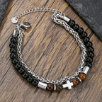 Tiger Eye & Black Onyx Bracelet: Faith-Driven Identity & Timeless Devotion