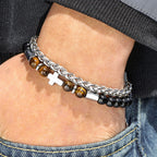 Tiger Eye & Black Onyx Bracelet: Faith-Driven Identity & Timeless Devotion