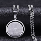 The Lord’s Prayer Rotating Pendant Necklace: Devotion & Sacred Versatility
