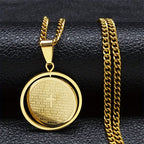 The Lord’s Prayer Rotating Pendant Necklace: Devotion & Sacred Versatility