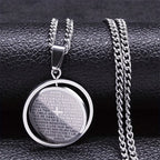 The Lord’s Prayer Rotating Pendant Necklace: Devotion & Sacred Versatility