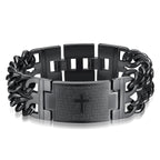 Cross & Prayer Bracelet: Sacred Text & Edgy Fashion