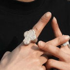 Pave Cross Ring: Sacred Elegance & Devotional Glamour