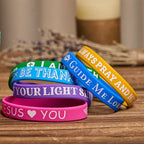 Scripture Silicone Bracelets: Faithful Reminders & Colorful Devotion