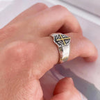 Shield Cross Ring: Faithful Protection & Timeless Devotion