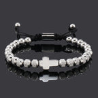 Stackable Cross Bracelet Set: Fashion-Forward Faith Integration