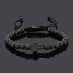 Stackable Cross Bracelet Set: Fashion-Forward Faith Integration