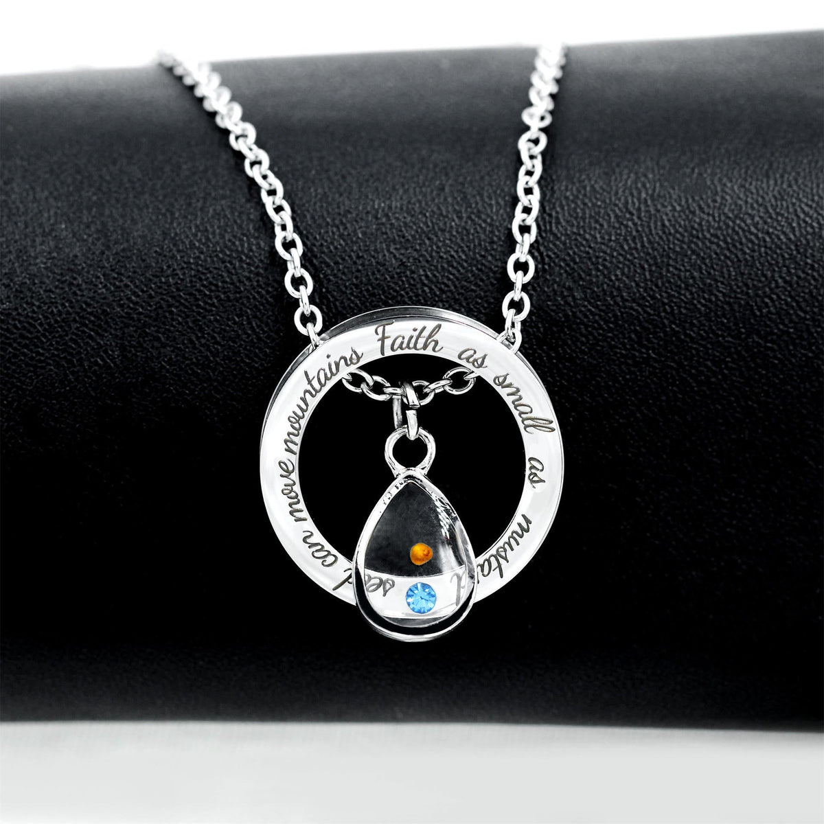 Faith As Mustard Seed Necklace: Varied Charms & Sacred Symbol for Daily Wear
