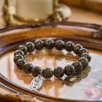 Glowing Flame-Stone Color-Shifting Bracelet with Ichthus Pendant