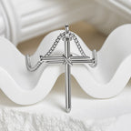 3-Color Nail Cross Pendant Necklace: Gentle Faith Reminder for Daily Life