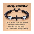 Cross & Sport Bead Bracelet: Tender Devotion for Sport Lovers