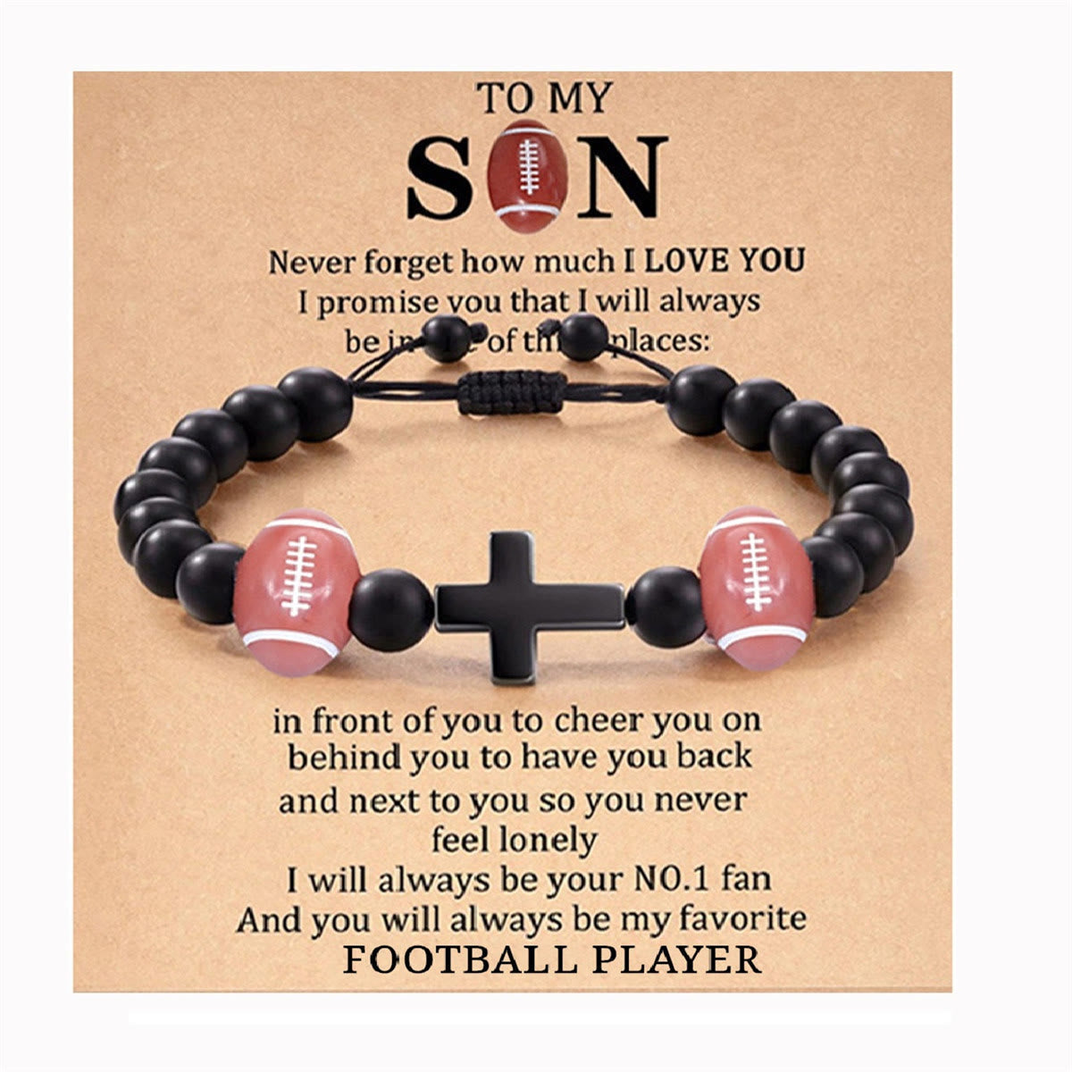 Cross & Sport Bead Bracelet: Tender Devotion for Sport Lovers