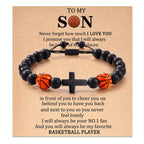 Cross & Sport Bead Bracelet: Tender Devotion for Sport Lovers