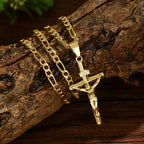 4-Styled Sacred Crucifix Necklace: Elegant Design & Faithful Reminder for Every Day