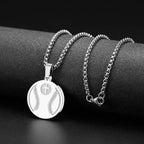 Sports Prayer Pendant Necklace: Philippians 4:13 & Sport Icon for Daily Carry