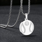 Sports Prayer Pendant Necklace: Philippians 4:13 & Sport Icon for Daily Carry