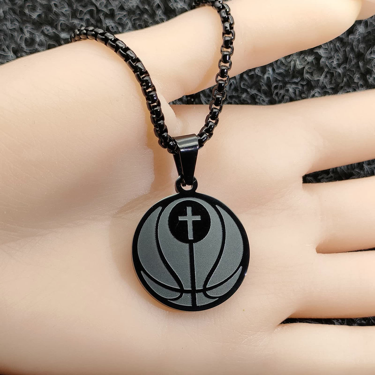 Sports Prayer Pendant Necklace: Philippians 4:13 & Sport Icon for Daily Carry
