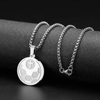 Sports Prayer Pendant Necklace: Philippians 4:13 & Sport Icon for Daily Carry