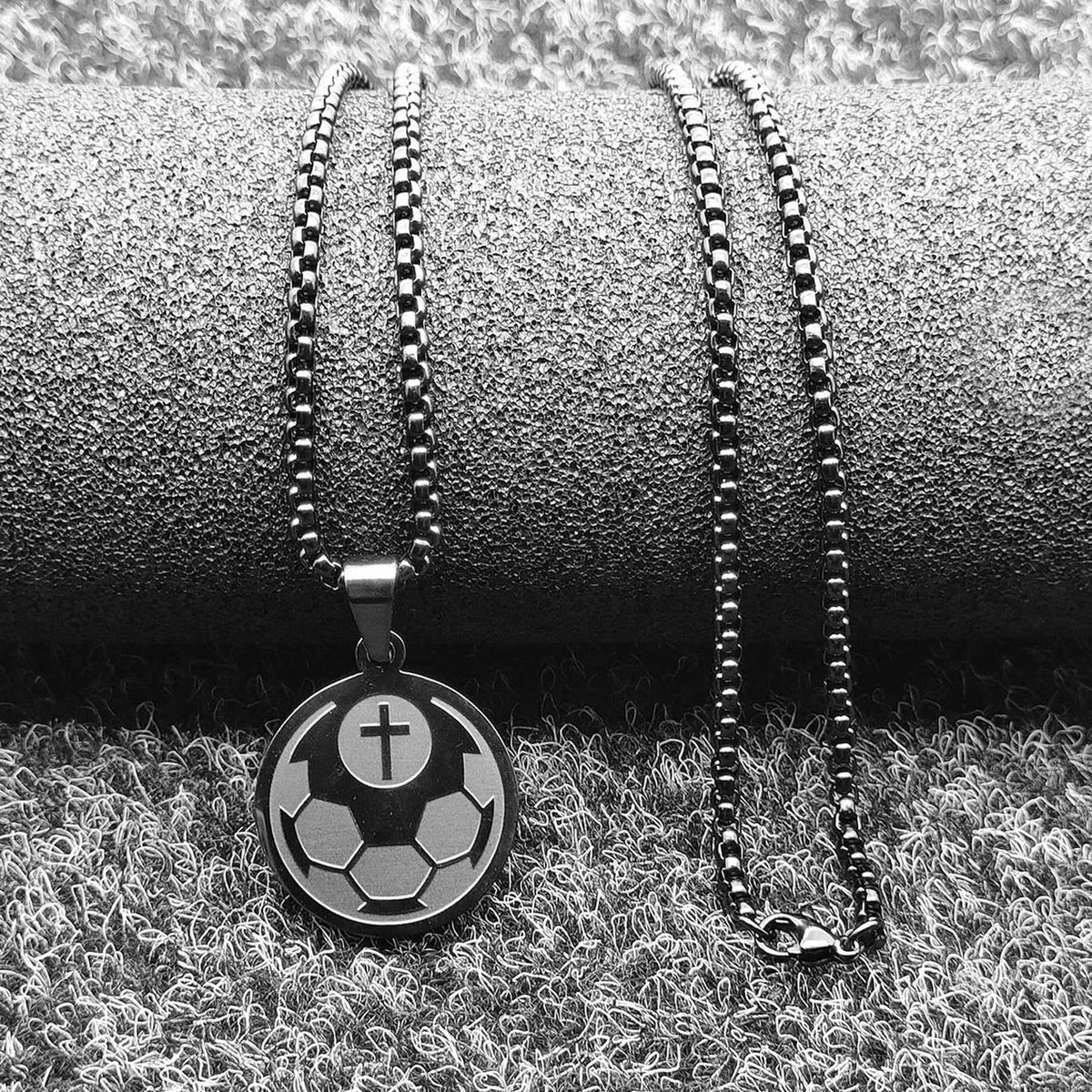 Sports Prayer Pendant Necklace: Philippians 4:13 & Sport Icon for Daily Carry