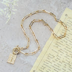 Cross Tag Necklace: Daily Reminder of Faith & Artistic Craft for Believers