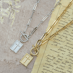 Cross Tag Necklace: Daily Reminder of Faith & Artistic Craft for Believers