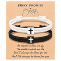 Milano Rope Cross Bracelet with Gift Card: Thoughtful Blessing for Baptism & Milestones