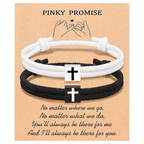 Milano Rope Cross Bracelet with Gift Card: Thoughtful Blessing for Baptism & Milestones