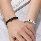 Milano Rope Cross Bracelet with Gift Card: Thoughtful Blessing for Baptism & Milestones