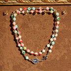6mm Pastel UV-Glow Rosary Bracelet: Pastel Hues & Illuminated Devotion