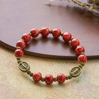 Oil-Painting Glass Rosary, Bracelet: Faith & Grace Reminder for Quiet Moments