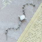 Grace-Filled Beaded Bracelet: Cross Charm for Gentle Reminders