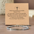 Matthew 19:26 & German Psalm 46:5 Bracelet: Quiet Reminder of Divine Presence