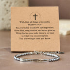 Matthew 19:26 & German Psalm 46:5 Bracelet: Quiet Reminder of Divine Presence