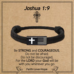American Flag & Cross Bracelet with Card: Practical Faith Wrapped in Meaning